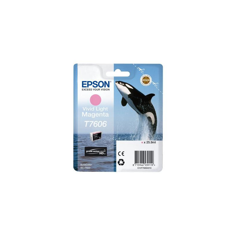 Cartucho tinta epson surecolor sc - p600 magenta claro