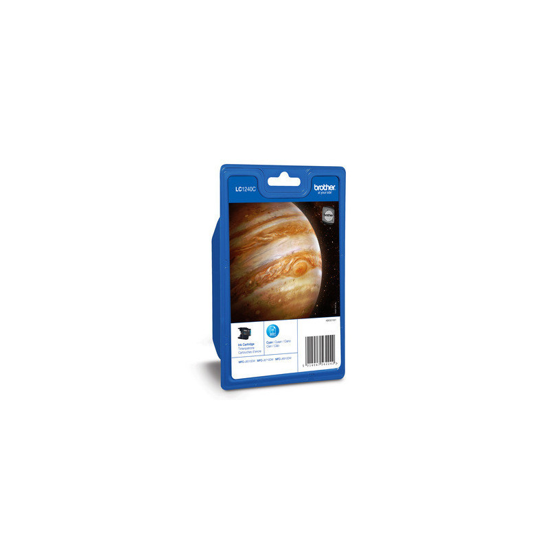 Cartucho tinta brother lc1240cbp cian 600 paginas mfcj6510dw -  mfcj6710dw -  mfcj6910dw
