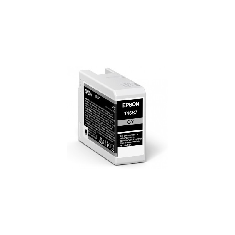 Epson singlepack gray t46s7 ultrachrome pro 10 ink 25ml sc - p700 Epson singlepack gray t46s7 ultrachrome pro 10 ink 25ml sc - p700