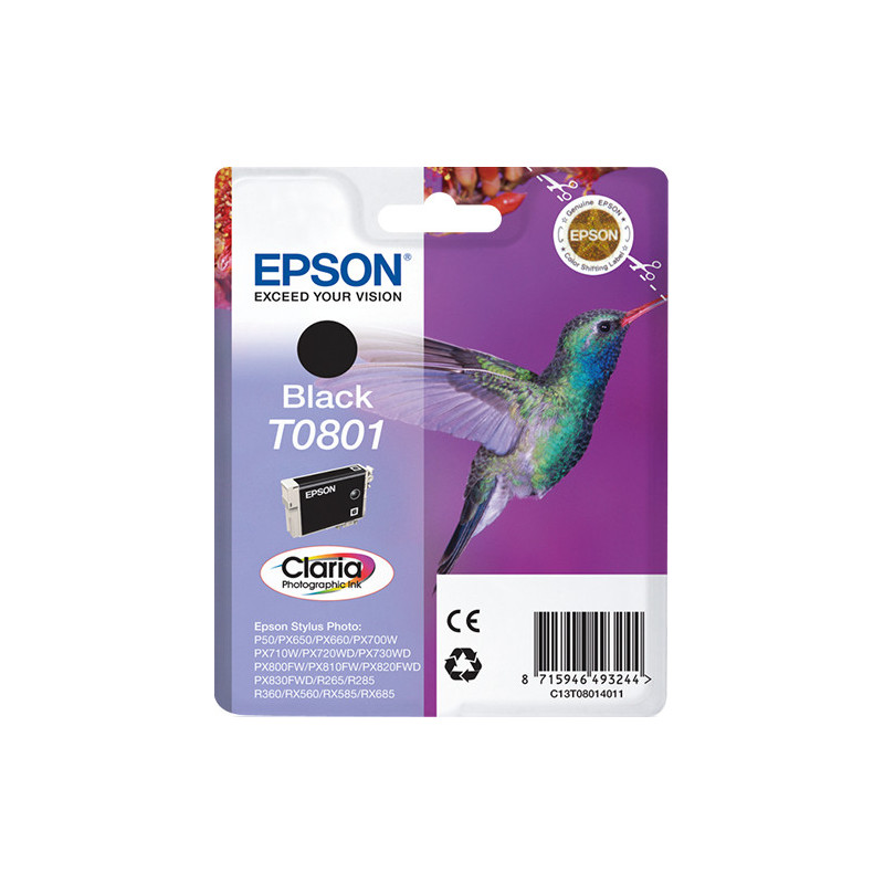 Cartucho de tinta negro para epson px810fw - c13t08074011