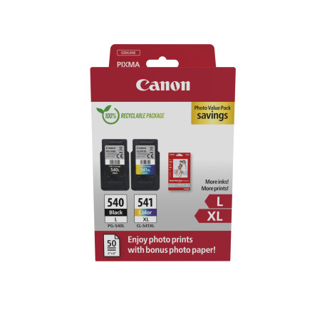 Multipack canon pg - 540l - cl - 541xl + photo papel