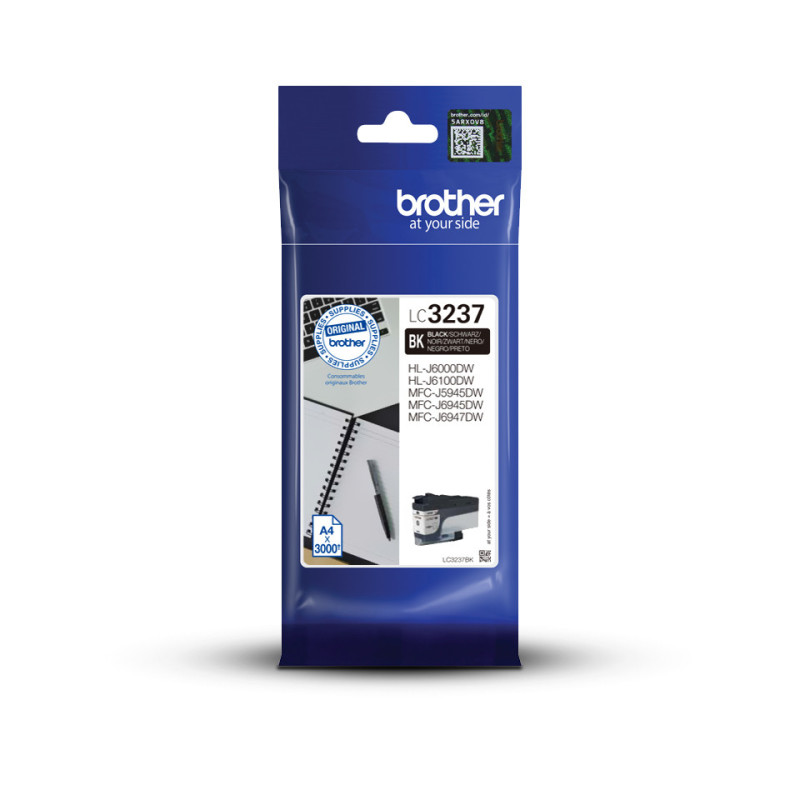Cartucho tinta brother lc3237bk negro 3000 pginas