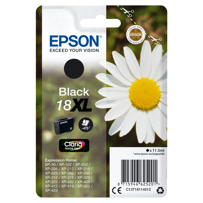 Cartucho tinta epson t181140 xl negro alta capacidad xp - 102 - 205 - 305 - 405 - 30 - margarita Cartucho tinta epson t181140 xl negro alta capacidad xp - 102 - 205 - 305 - 405 - 30 - margarita