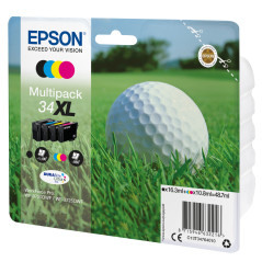 Epson Golf ball C13T34764010 ink cartridge 1 pc(s) Original High (XL) Yield Black, Cyan, Magenta, Yellow