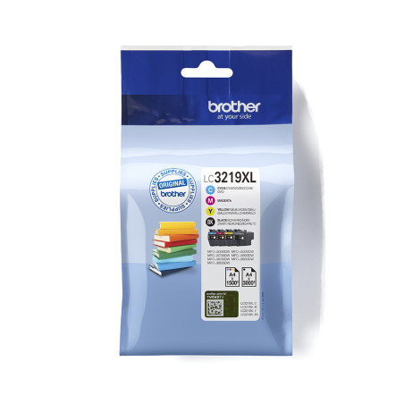 Pack cartuchos tinta brother lc3219xlval negro cian magenta amarillo 3000 paginas negro - 1500 paginas color