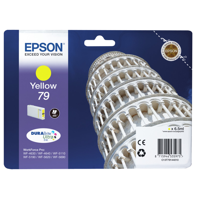 Epson Tower of Pisa 79 ink cartridge 1 pc(s) Original Standard Yield Yellow Epson Tower of Pisa 79 ink cartridge 1 pc(s) Original Standard Yield Yellow