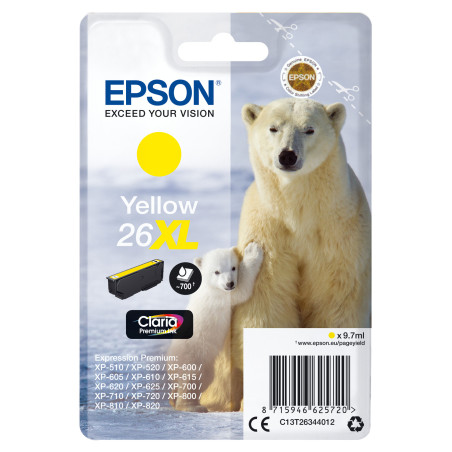 Epson Polar bear C13T26344012 ink cartridge 1 pc(s) Original High (XL) Yield Yellow