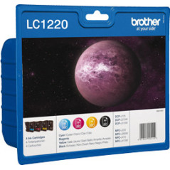 Brother LC-1220VALBP ink cartridge 4 pc(s) Original Black, Cyan, Magenta, Yellow