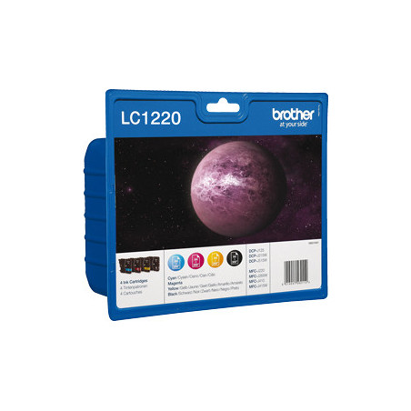 Brother LC-1220VALBP ink cartridge 4 pc(s) Original Black, Cyan, Magenta, Yellow