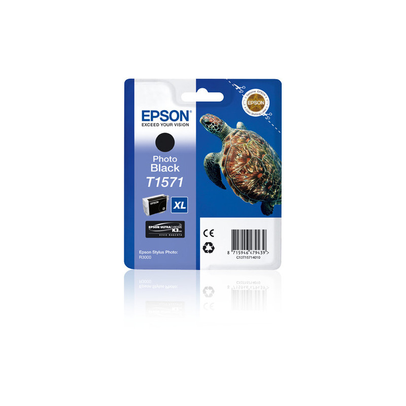 Cartucho tinta epson t157140 negro photo para epson photo r3000 - c13t15714010 - tortuga Cartucho tinta epson t157140 negro photo para epson photo r3000 - c13t15714010 - tortuga