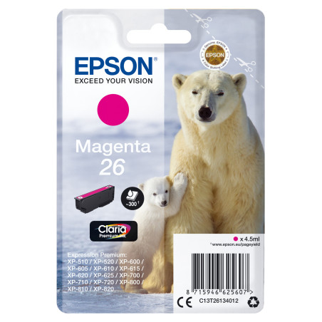 Epson Polar bear C13T26134012 ink cartridge 1 pc(s) Original Standard Yield Magenta