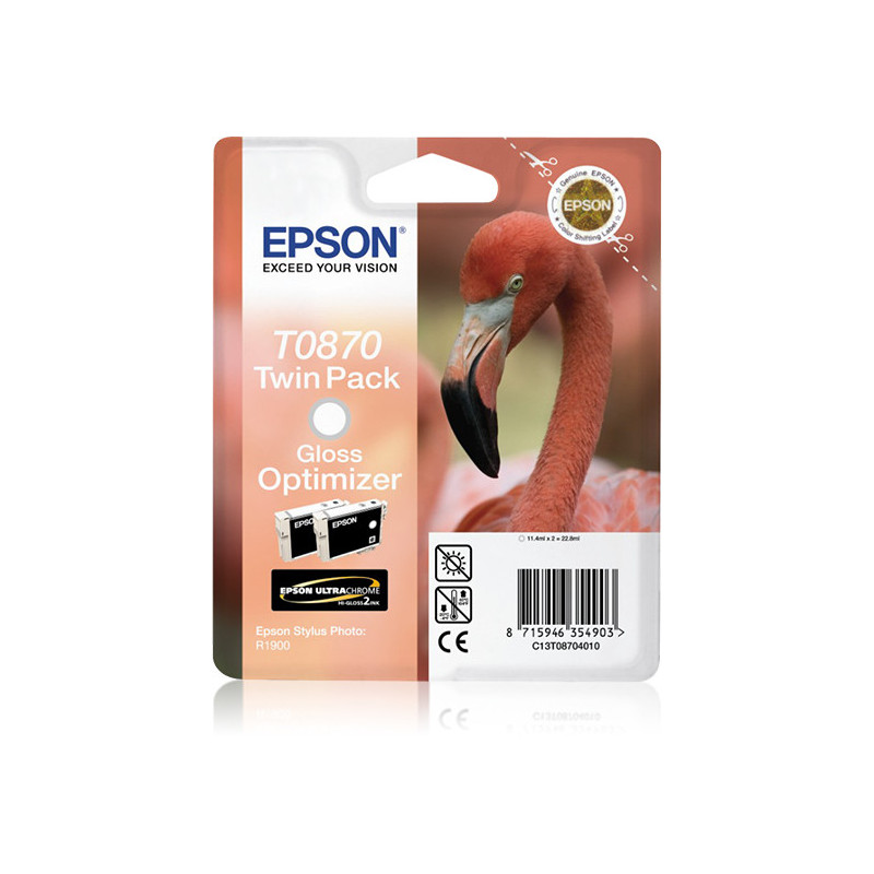 Epson Flamingo T0870 ink cartridge 1 pc(s) Original Gloss enhancer Epson Flamingo T0870 ink cartridge 1 pc(s) Original Gloss enhancer