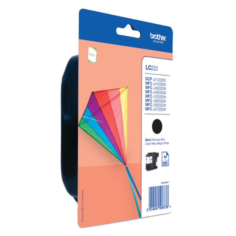 Brother LC223BKBP ink cartridge 1 pc(s) Original Black Brother LC223BKBP ink cartridge 1 pc(s) Original Black
