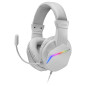 Mars Gaming MH122W headphones/headset Wired Head-band USB Type-A White