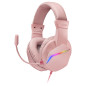 Mars Gaming MH122P headphones/headset Wired Head-band USB Type-A Pink