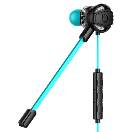 Hiditec Taiko Headset Wired In-ear Gaming Black, Turquoise