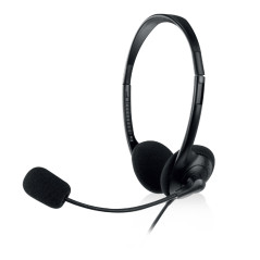 Ewent EW3568 headphones headset Wired Head-band Calls Music USB Type-A Black