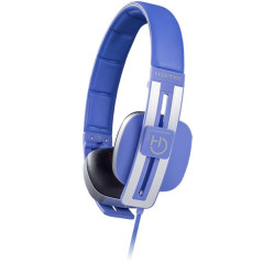 Hiditec Wave Auricolare Cablato A Padiglione Musica e Chiamate Blu