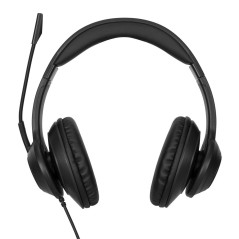 Targus AEH102GL headphones headset Wired Head-band Calls Music USB Type-A Black