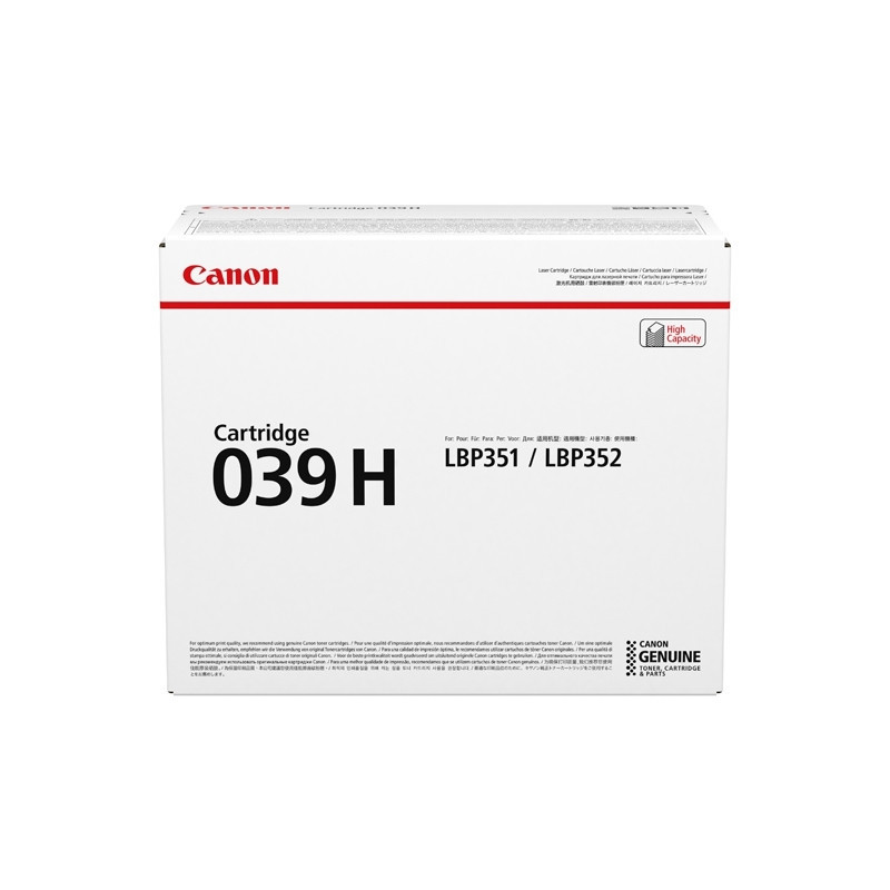 Canon 039H cartuccia toner 1 pz Originale Nero Canon 039H cartuccia toner 1 pz Originale Nero