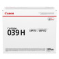 Canon 039H cartuccia toner 1 pz Originale Nero Canon 039H cartuccia toner 1 pz Originale Nero