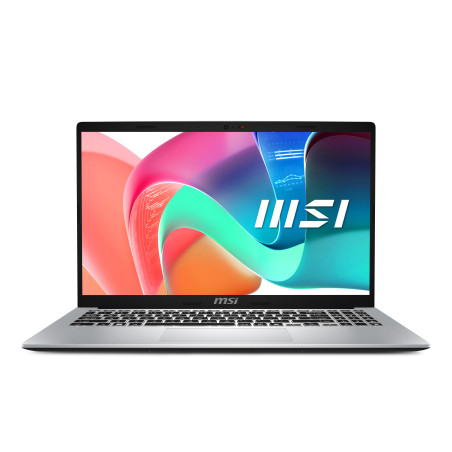MSI Modern 15 F1MG-256XES Intel Core 5 120U Laptop 15.6" Full HD 16 GB DDR4-SDRAM 512 GB SSD Wi-Fi 6E (802.11ax) FreeDOS Silver