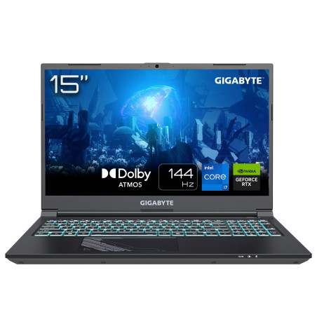 GIGABYTE Gaming G5 MF5-H2PT354KD laptop Intel® Core™ i7 i7-13620H 15.6" Full HD 16 GB DDR5-SDRAM 1 TB SSD NVIDIA GeForce RTX