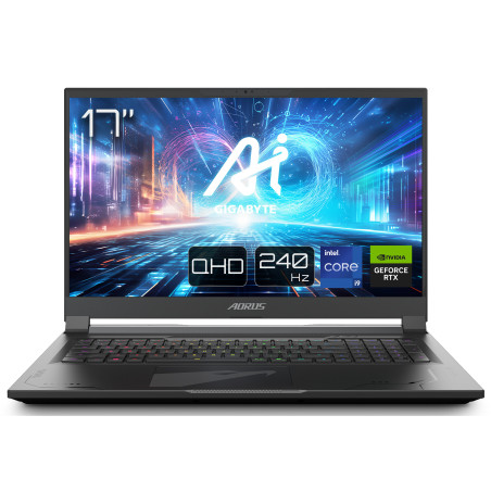 GIGABYTE AORUS 17X AZF-D5PT665SH laptop Intel® Core™ i9 i9-13980HX 17.3" Quad HD 32 GB DDR5-SDRAM 2 TB SSD NVIDIA GeForce RTX