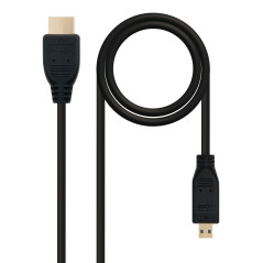 Nanocable HDMI, 0.8m HDMI cable 31.5" (0.8 m) HDMI Type A (Standard) HDMI Type D (Micro) Black