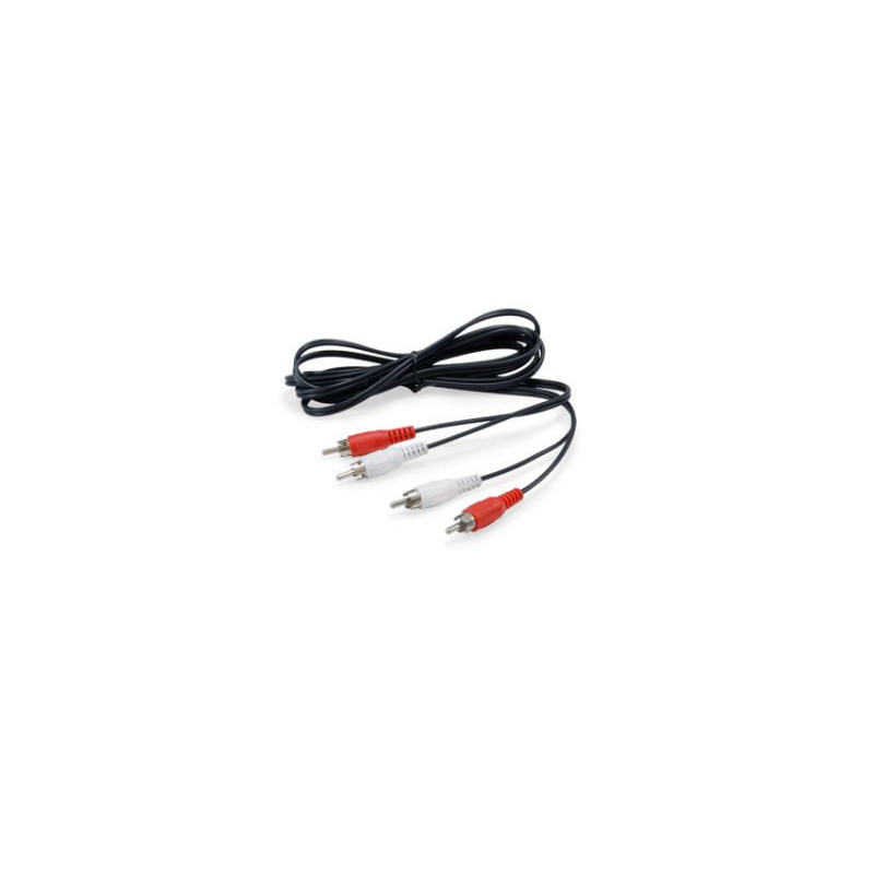 Equip 147094 cavo audio 2,5 m 2 x RCA Nero Equip 147094 cavo audio 2,5 m 2 x RCA Nero