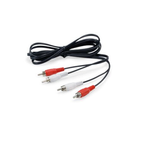 Equip 147094 audio cable 98.4" (2.5 m) 2 x RCA Black