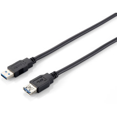 Equip 128398 Cavo di prolunga USB 3.0, da A M ad A F, 2,0 m, 5Gbps, nero