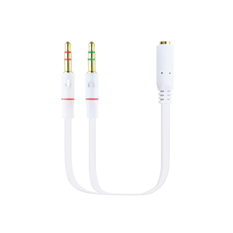 Nanocable 10.24.1203 cavo audio 0,2 m 2 x 3.5mm 3.5mm Bianco Nanocable 10.24.1203 cavo audio 0,2 m 2 x 3.5mm 3.5mm Bianco