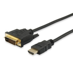 Equip 119322 video cable adapter 78.7" (2 m) HDMI DVI-D Black
