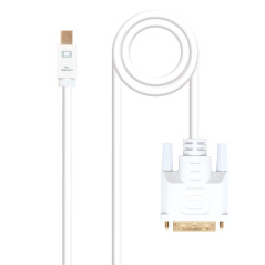 Nanocable 10.15.4202 video cable adapter 78.7" (2 m) Mini DisplayPort DVI White