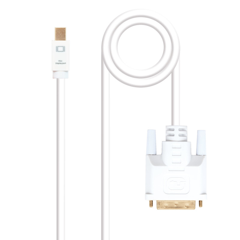 Nanocable 10.15.4202 video cable adapter 78.7" (2 m) Mini DisplayPort DVI White Nanocable 10.15.4202 video cable adapter 78.7" (2 m) Mini DisplayPort DVI White