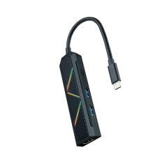 Nanocable 10.16.0401 laptop dock port replicator Wired USB 3.2 Gen 1 (3.1 Gen 1) Type-C Black