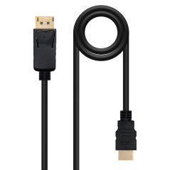 Nanocable 10.15.4303 video cable adapter 118.1" (3 m) DisplayPort HDMI Type A (Standard) Black