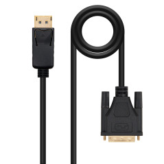 Nanocable 10.15.4501 video cable adapter 39.4" (1 m) DisplayPort DVI Black