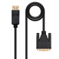 Nanocable 10.15.4501 video cable adapter 39.4" (1 m) DisplayPort DVI Black