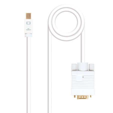 Nanocable 10.15.4103 video cable adapter 118.1" (3 m) Mini DisplayPort VGA (D-Sub) White