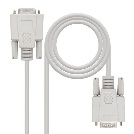 Nanocable 10.14.0202 serial cable Beige 70.9" (1.8 m) DB9
