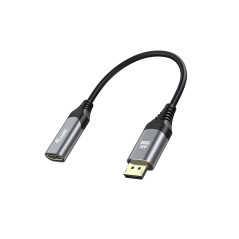 Equip 133445 video cable adapter 5.91" (0.15 m) DisplayPort HDMI Black, Gray