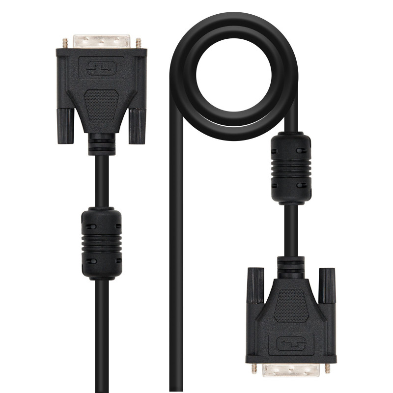 Nanocable 10.15.0802 cavo DVI 1,8 m Nero Nanocable 10.15.0802 cavo DVI 1,8 m Nero