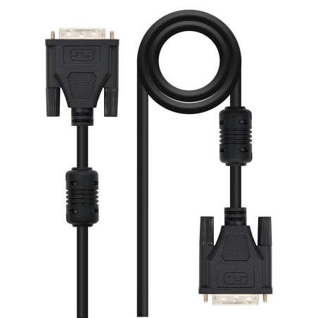 Nanocable 10.15.0802 DVI cable 70.9" (1.8 m) Black