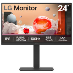 LG 24BA750-B computer monitor 23.8" 1920 x 1080 pixels Full HD LCD Black