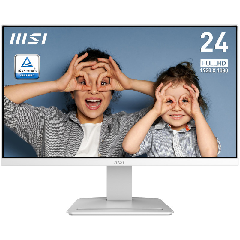 MSI Pro MP2412W computer monitor 23.8" 1920 x 1080 pixels Full HD LCD White MSI Pro MP2412W computer monitor 23.8" 1920 x 1080 pixels Full HD LCD White
