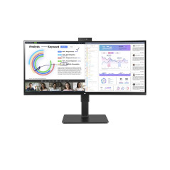 LG 34BQ77QC-B computer monitor 34" 3440 x 1440 pixels UltraWide Dual Quad HD LCD Black