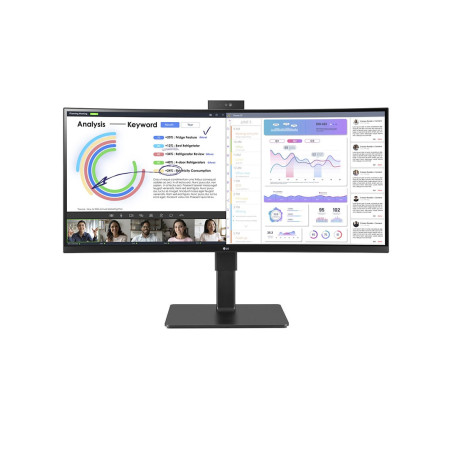 LG 34BQ77QC-B computer monitor 34" 3440 x 1440 pixels UltraWide Dual Quad HD LCD Black