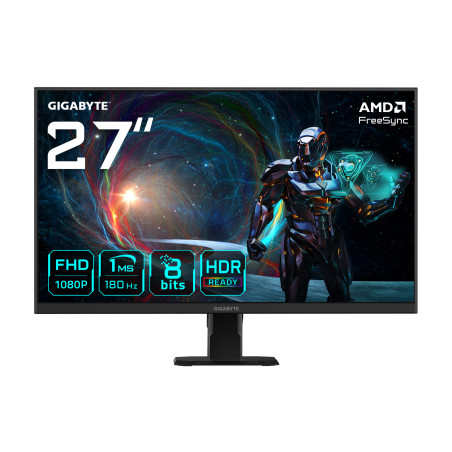 GIGABYTE GS27FA computer monitor 27" 1920 x 1080 pixels Full HD LCD Black